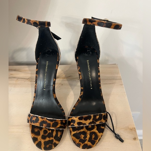 NEW Zara leather heels - Picture 3 of 4